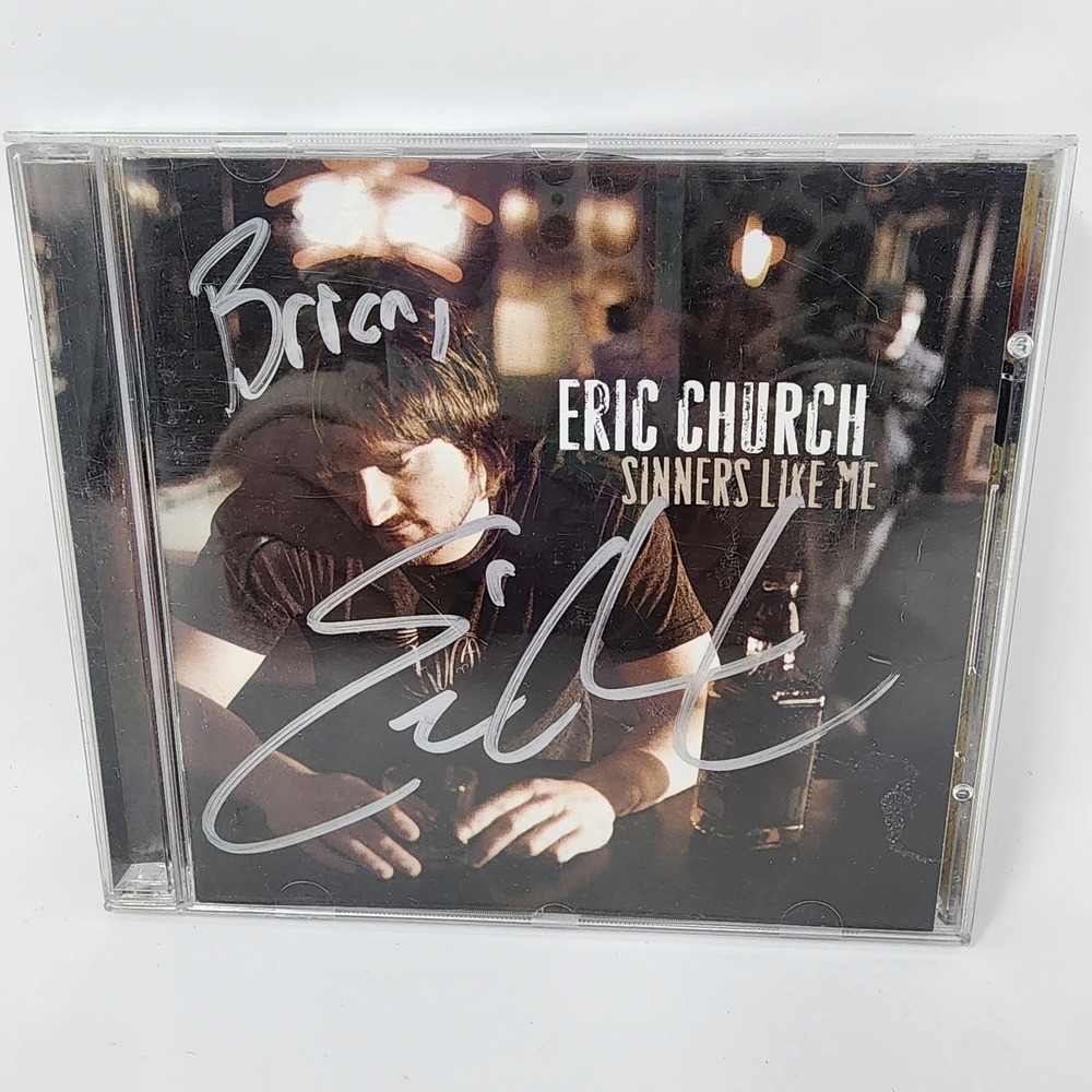 Eric Church Signed‎ Autographed Sinners Like Me CD (2006)